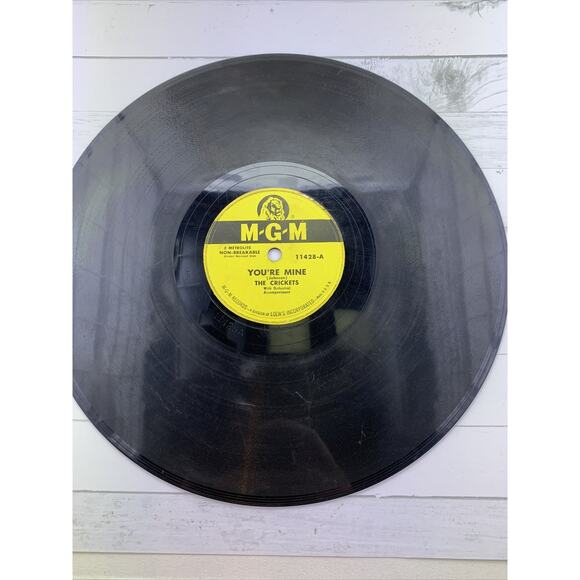 CRICKETS: you're mine / milk and gin MGM 7" Single 45 RPM - Picture 1 of 4